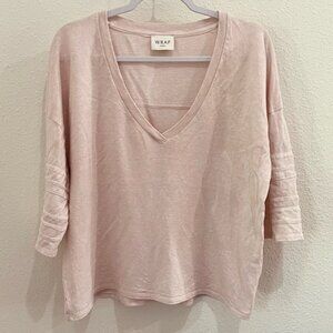 WRAP London Hemp Organic Cotton Top Pink Oversized Boho Lagenlook Sustainable